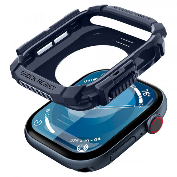 Husa Spigen Rugged Armor pentru Apple Watch Series 10 / 11 46mm, Bleumarin ACS08599