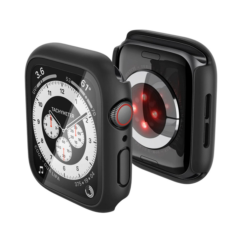 Husa Spigen Thin Fit 360 pentru Apple Watch Series 44mm, Neagra ACS11592