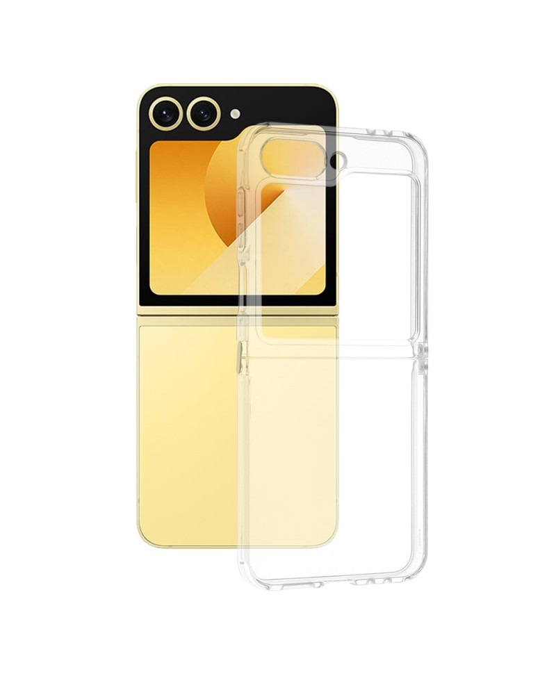Husa Techsuit Clear Silicone Samsung Galaxy Z Flip6, Z Flip7 FE Transparenta