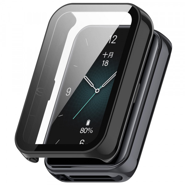 Husa Techsuit Defense360 Pro pentru Honor Band 10 / Band 9, Neagra