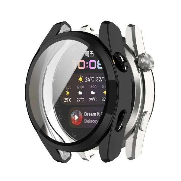 Husa Techsuit Defense360 Pro pentru Huawei Watch 3, Neagra