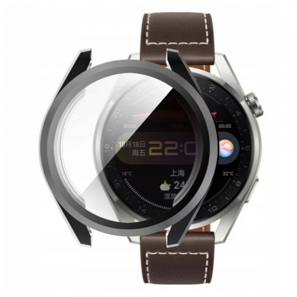 Husa Techsuit Defense360 Pro pentru Huawei Watch 3 Pro, Neagra