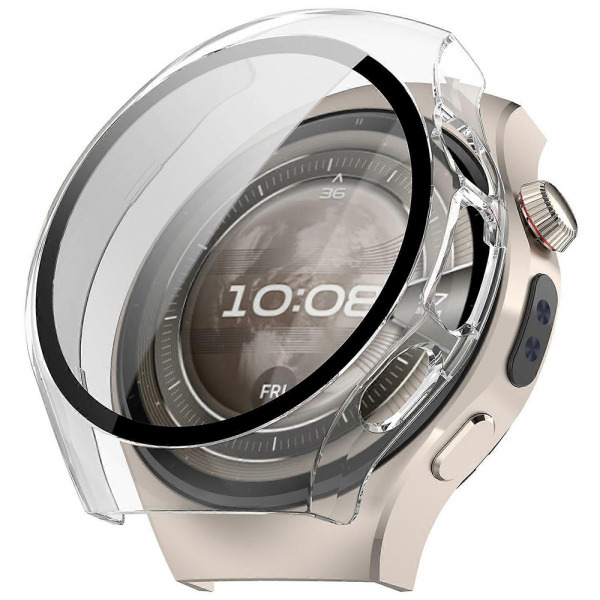 Husa Techsuit Defense360 Pro pentru Huawei Watch 5 46mm, Transparenta