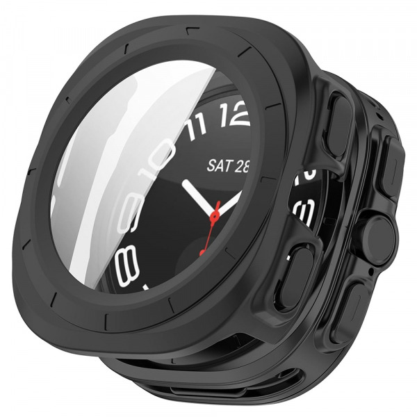 Husa Techsuit Defense360 Pro pentru Samsung Galaxy Watch Ultra, Neagra