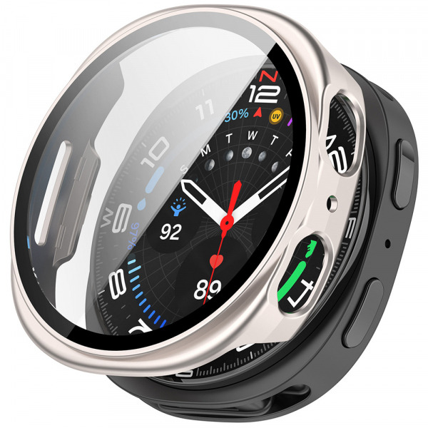 Husa Techsuit Defense360 Pro pentru Samsung Galaxy Watch8 40mm, Argintie Perlat