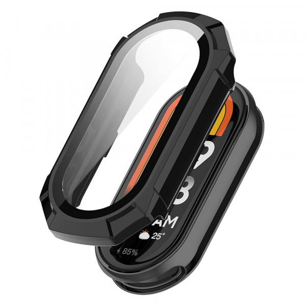 Husa Techsuit Defense360 Pro pentru Xiaomi Smart Band 8, Neagra