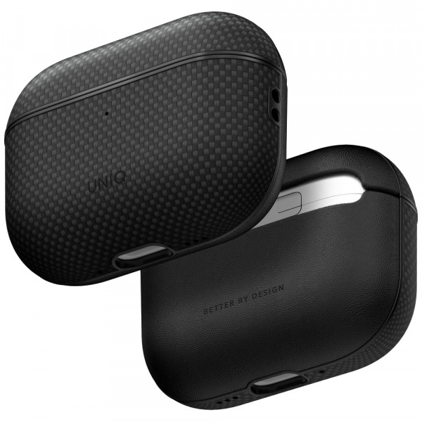 Husa UNIQ Keva Prime pentru Apple AirPods Pro 3, Neagra