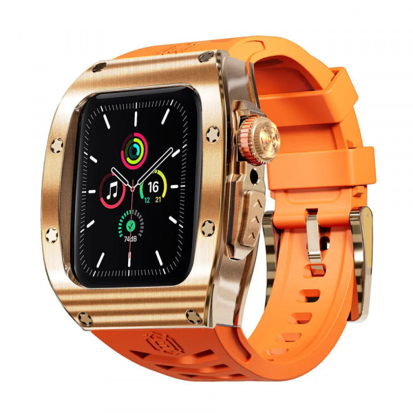 Husa Waterproof ShellBox pentru Apple Watch 44mm Series, Roz