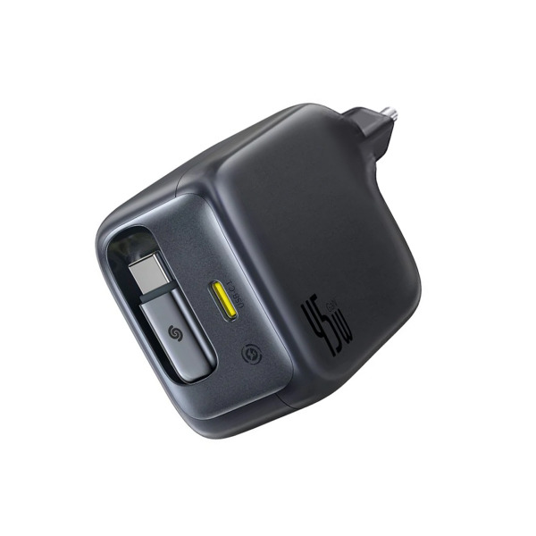 Incarcator Retea Cu Cablu USB-C Baseus EnerCore CJ11, 45W, 3A, 1 x USB-C, Negru E0120G00