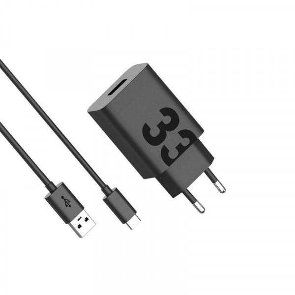 Incarcator Retea Cu Cablu USB-C Motorola, 33W, 3A, 1 x USB-A, Negru PG38C06448