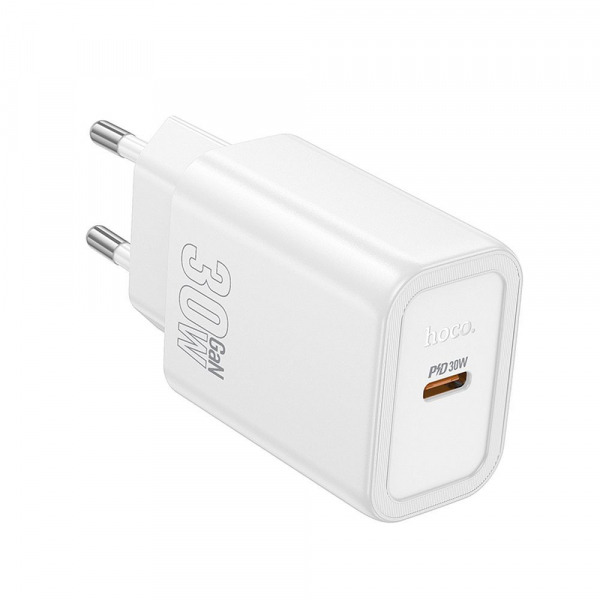 Incarcator Retea HOCO N62, 30W, 3A, 1 x USB-C, Alb