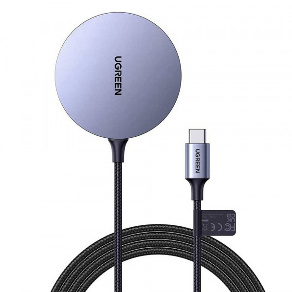 Incarcator Retea Wireless UGREEN CD245, 15W, 1.67A, Gri