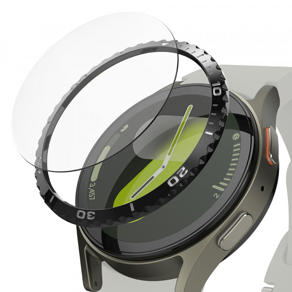Rama Protectie Ringke Styling pentru Samsung Galaxy Watch7 40mm, Model 6, Neagra