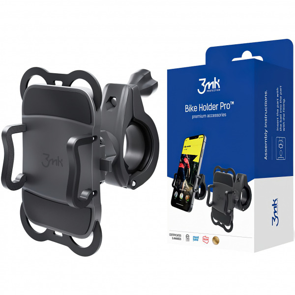 Suport Bicicleta 3MK Holder Pro, Universal, Negru