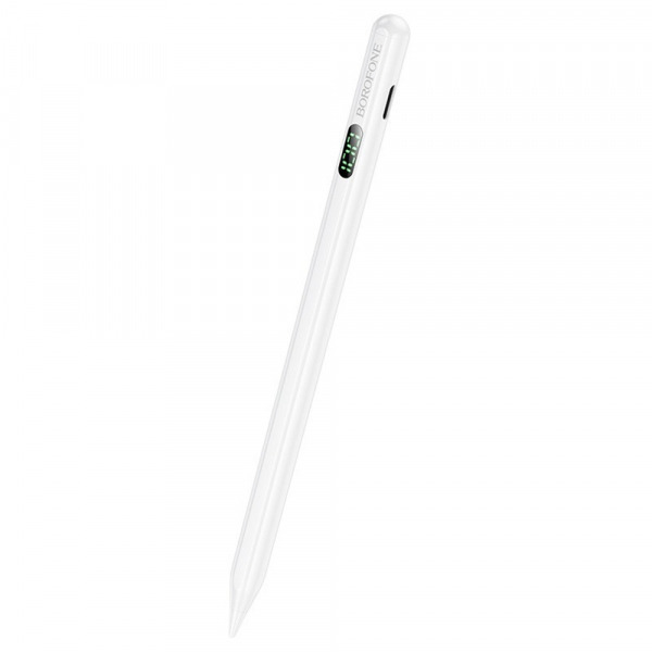 Touch Pen Borofone BG101 pentru Apple iPad Series, Versiune Activ, Alb