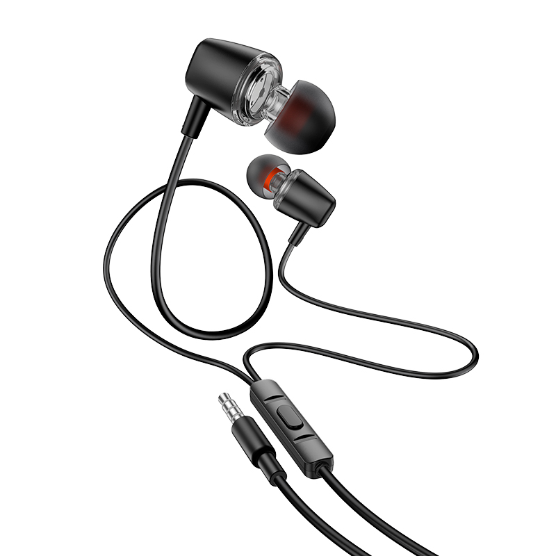 Handsfree 3.5mm HOCO M107, Negru