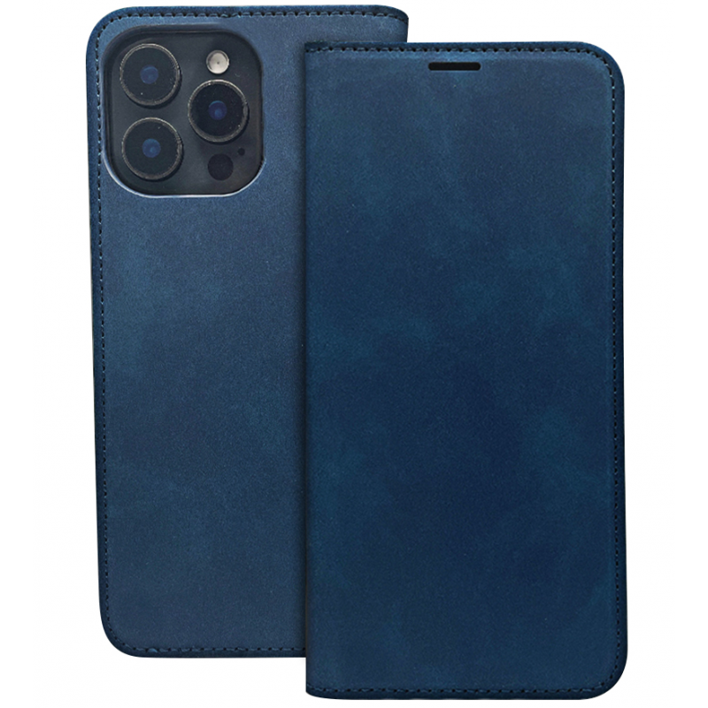 Husa pentru Honor 400 Lite, OEM, Smart Suede, Bleumarin