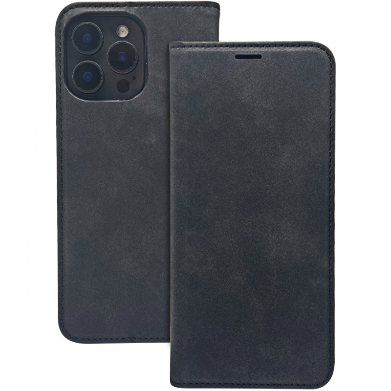 Husa pentru Honor 400 Lite, OEM, Smart Suede, Neagra